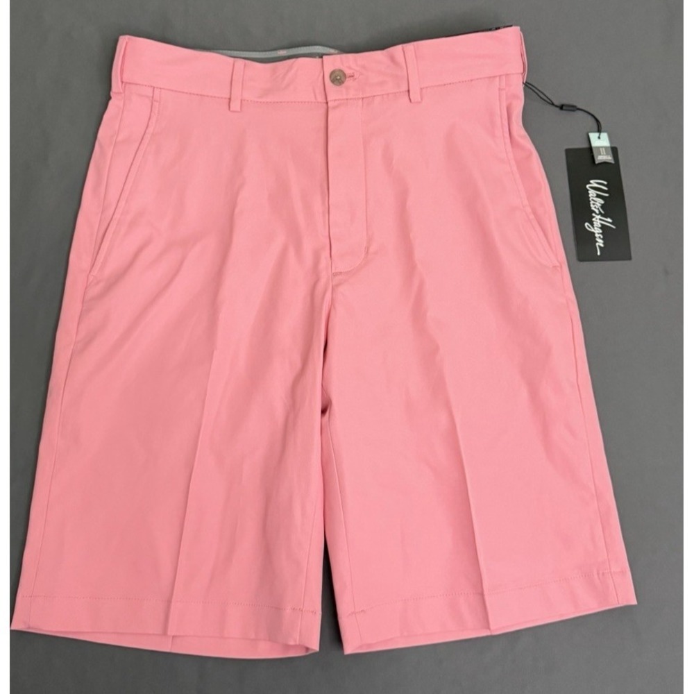 Walter Hagen Golf Shorts Men's Size 30 Brilliant Pink Perfect 11 Flat Front New!
